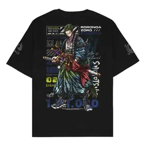 Lanyard Ngab Kaos Distro Spesial Bundling Master Of Thre Sword, King Pirates Luffy, Red Hair Pirates Akagami BD034 Unisex Pria Wanita Cotton Combed 24s