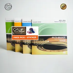Senar Gitar String 1 SET KOMPLIT Dadario Akustik Guitar Senar 1-6 85/15 Bronze Full Bright Tone