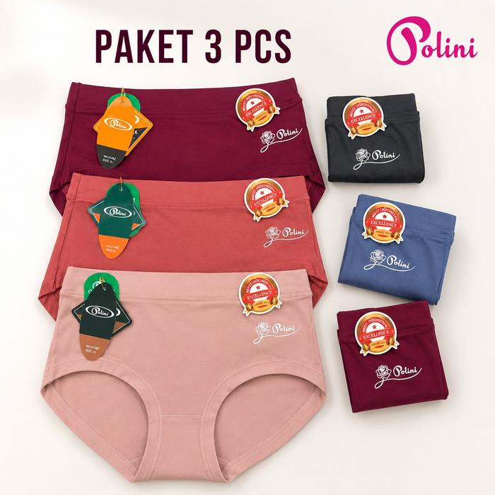 Gambar POLINI_SISCA Celana Dalam Wanita Best Quality Pakaian Dalam Wanita Nyaman Dipakai 1362 - 1Pcs CD 1362, M dari Polini_NEW Kota Administrasi Jakarta Barat Tokopedia