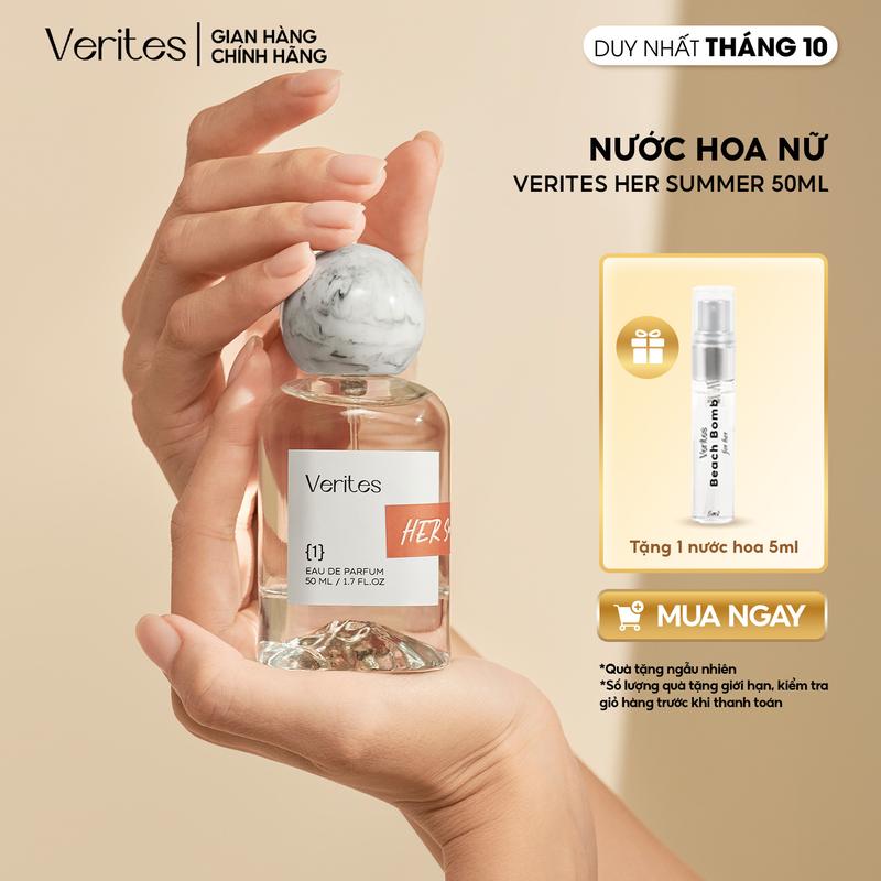 Nước Hoa Verites HER Summer 50ml Hương Thơm Ngọt Ngào, Nữ Tính, Cuốn Hút EDP 20%