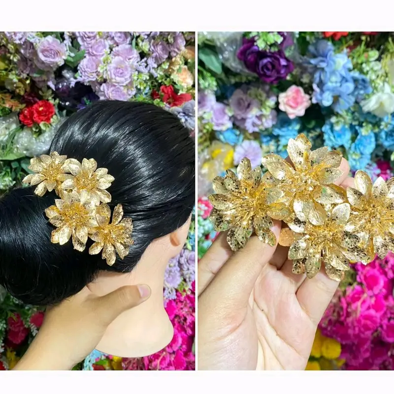 Jepit Rambut Arnet Motif Bunga - Model Terbaru - Clips 4
