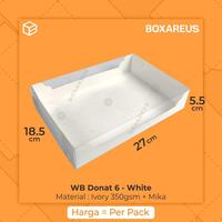 Gambar Box Donat isi 6 Dus Donat Laminasi Kotak Mika | WB DONAT6 - Brown dari Box Are Us Kota Bandung 3 Tokopedia