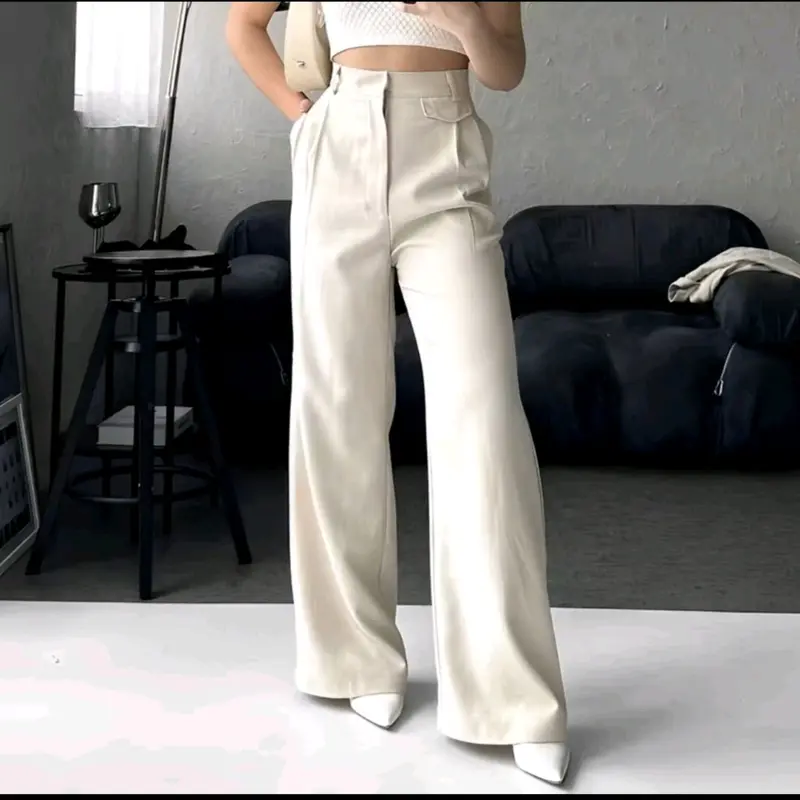 ORO - PANTS | Highwais Pants Semiwool Premium 0