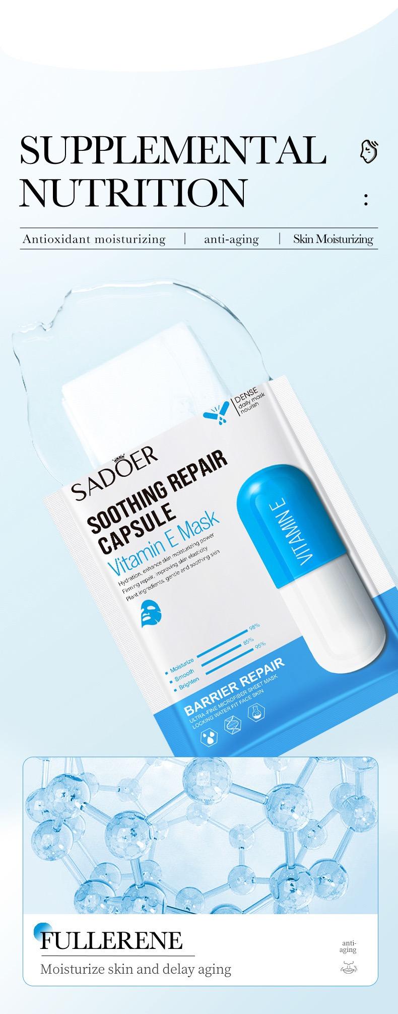 Product Introduction of SADOER Organic Face Mask, Hydrating, Moisturizing, Brightening, Soothing, Cruelty-Free 17