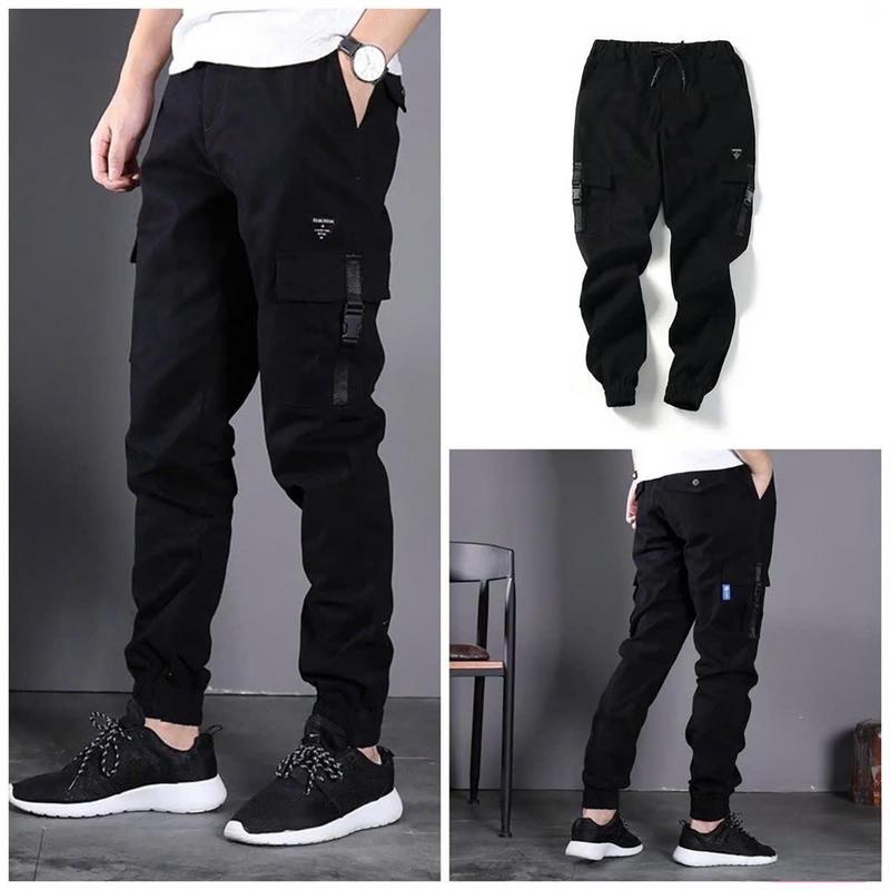 TOP BÁN CHẠY - Quần Jogger Nam Túi Hộp Bo Chân Màu Đen Trơn Không Rách Chất Kaki Cao Cấp Co Dãn 4 Chiều TCS Trùm Chuyên Sỉ J08 Mẫu Mới Sport - TCS Trùm Chuyên Sỉ