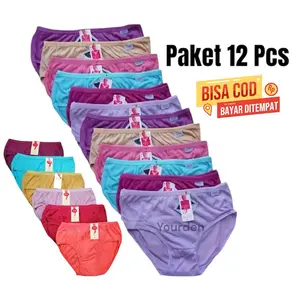 paket 12 pcs celana dalam wanita Dewasa bahan adem nyaman serta menyerap keringat Dalaman Cewek Katun Lembut Pendek Boxer Basic Remaja paket 12 pcs celana dalam wanita Dewasa bahan adem nyaman serta menyerap keringat Dalaman Cewek Katun Lembut Pendek Boxer Basic Remaja