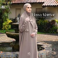 Gambar HIJABERLIN - Hawa Overhead Khimar Dress Terusan Berlengan - Gamis Syari Umroh Haji Premium - Amber, LXL dari Hijaberlin Kota Depok 5 Tokopedia