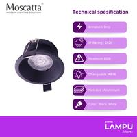 Gambar MOSCATTA Kap Lampu MR16 Fixed recessed diameter 8CM - white dari Pusat Lampu Jakarta Kota Administrasi Jakarta Pusat 3 Tokopedia