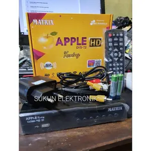 PROMOOO!!! STB Set Top Box MATRIX APPLE HD KUNING BODY BESI DVBT2
