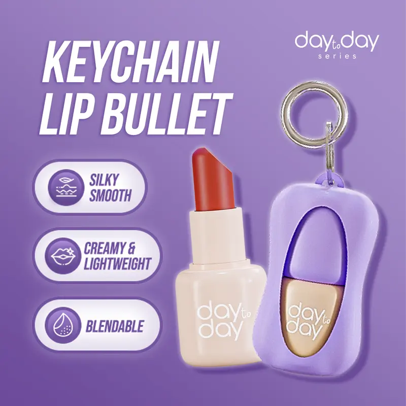 Implora Day To Day Lip Bullet | Lipstick Keychain | Free Gantungan Kunci 1