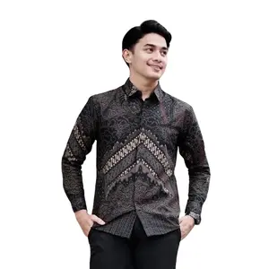 PROMO-TERBARU-DINIE'STORE KEMEJA BATIK PEKALONGAN PRIA MURAH MEWAH LENGAN PANJANG MOTIF SANDRO Kerah Keren Nyaman Semi Nyaman Semi Pendek Slim Kancing Formal