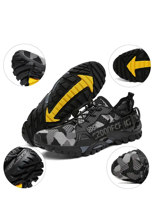 Unisex Letter Patched Colorblock Water Shoes, Sporty Quick Drying Beach Shoes, Outdoor Swimming Pool River Boating Fishing Diving Surfing Yoga Shoes 3