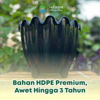 Gambar INFARM - Pot Tanaman Gelombang Cinta 06 Bahan Plastik Tebal dan Kuat Pot Tanaman Hias Bergelombang dari Infarm Kota Surabaya 2 Tokopedia