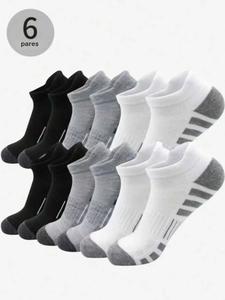 Calcetines de malla transpirables para hombre, calcetines cortos de alta calidad, uso diario casual, paquete de 6 pares, diseño cómodo y multifuncional