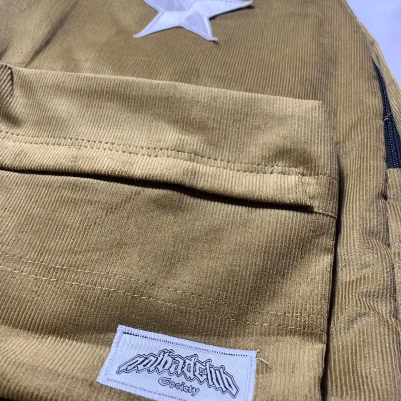 Tas ransel bagpack Corduroy bintang nbc tas gendong sekolah pria Cewe Backpack 8