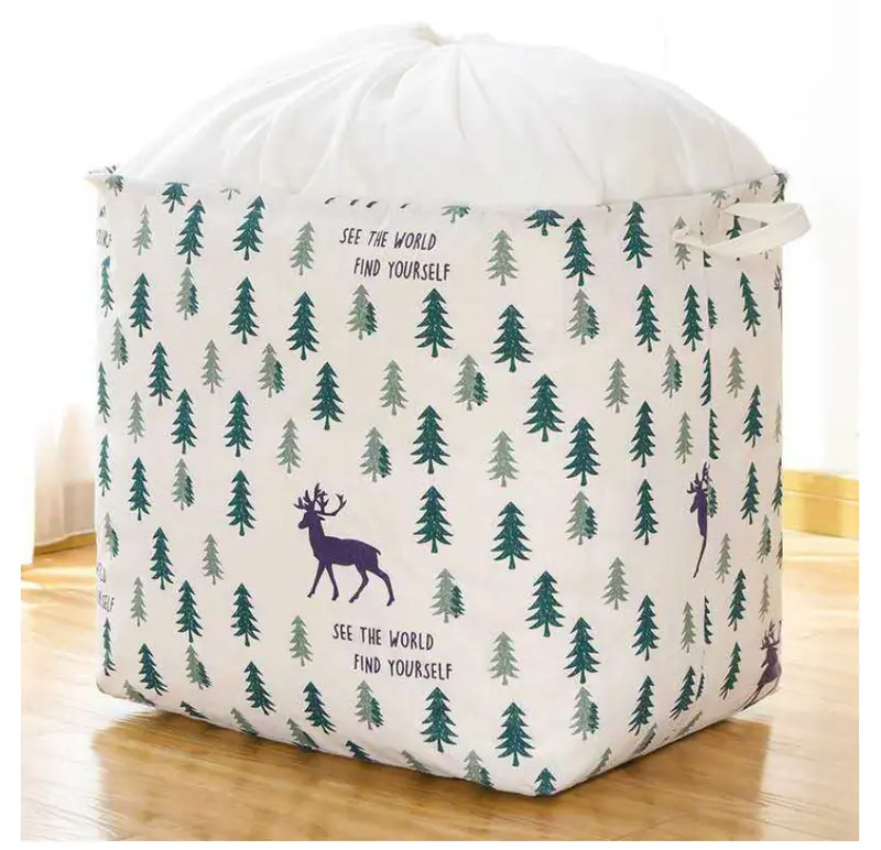 Storage Bag Jumbo 100 Liter Laundry Bag Keranjang Baju Tempat Mainan Dengan Tutup Serut 5