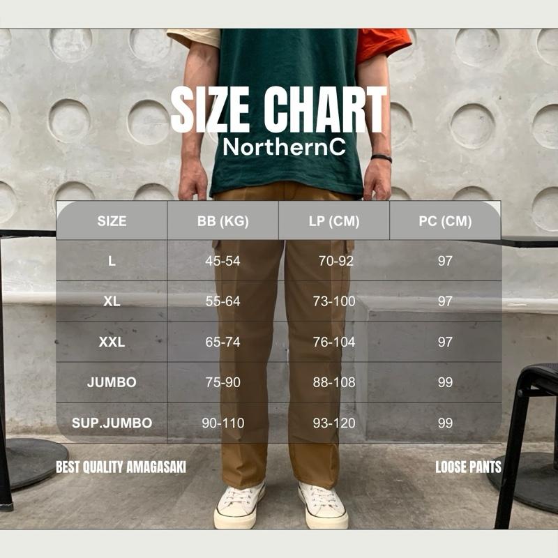Celana Cargo Simple Loose Pants - Northern Collection 4