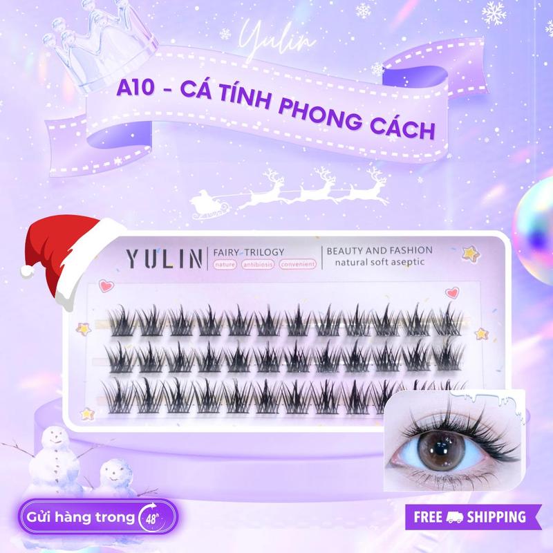 Mi giả tách sợi siêu mảnh và tự nhiên YULIN mã A10 mi tách sợi tặng kèm keo và kẹp lấy siêu đẹp Cosmetic Mỹ Phẩm
