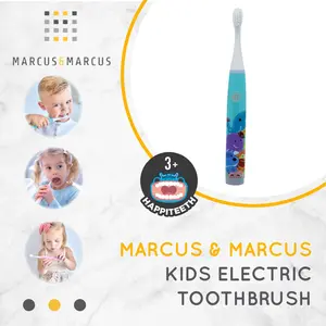 Marcus & Marcus Kids Electric Toothbrush for 3+ Ages – Sikat Gigi Elektrik Anak 3+ | Bulu Lembut, Getaran Halus & Desain Karakter Lucu – Lavie Baby House