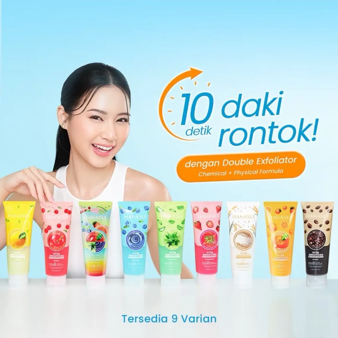 ￼Hanasui Vita Smoothies Body Spa Exfoliating Gel 9 varian