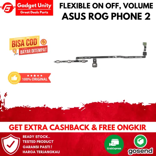FLEXIBLE ON OFF, VOLUME A`SUS R0G 2 fleksibel Untuk Asus R0G Phone  2