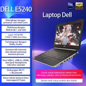 [Pre-owned] Laptop Dell Latitude E5420 second 14inch Intel Core i5 Ram 4/8GB ssd 128/256GB Peningkatan baru laptop Murah Bagus dan Bergaransi bekas Mulus 90% Siap Pakai Gratis Mouse + Tas