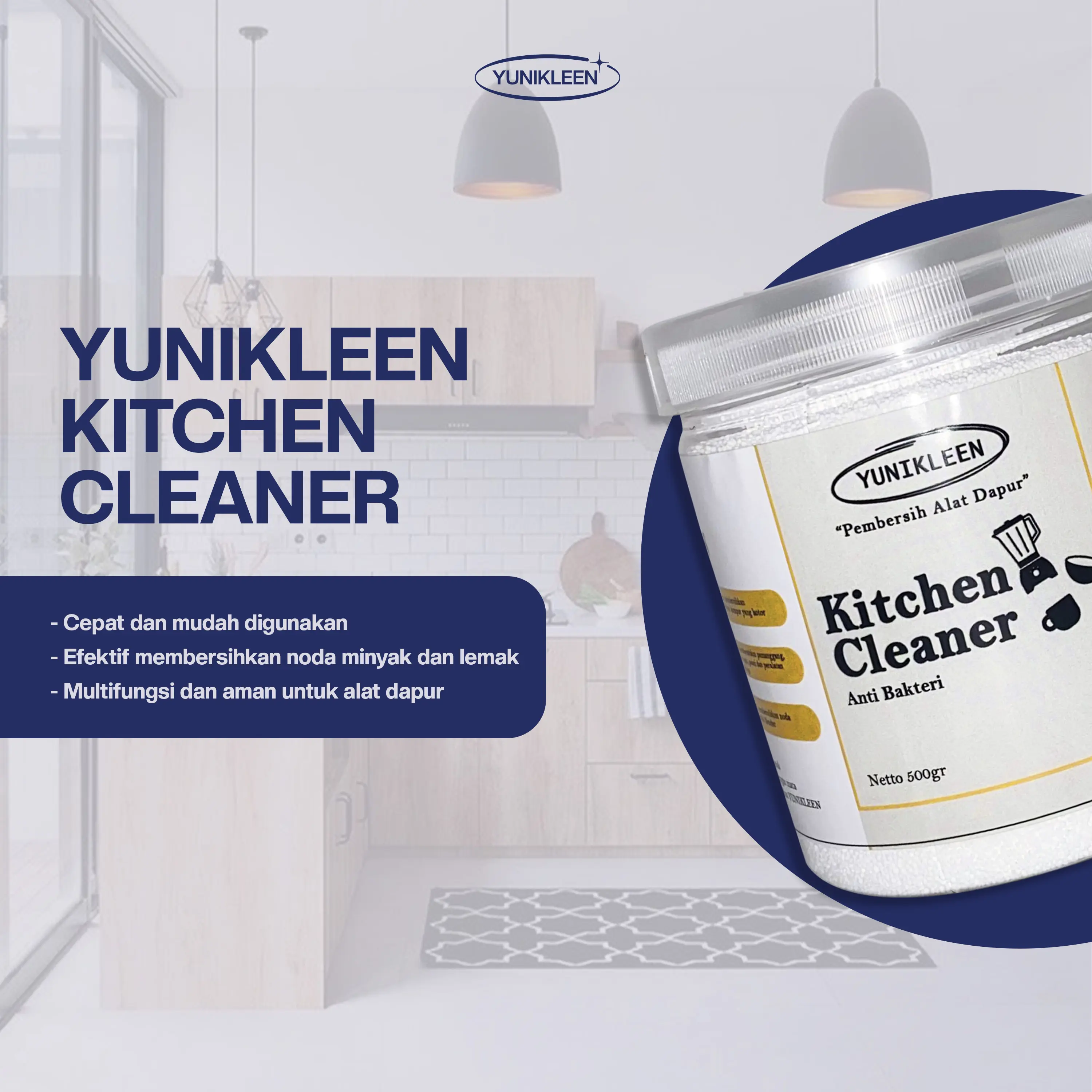 YUNIKLEEN Kitchen Cleaner - Pembersih Alat Dapur Serbaguna (500gr)