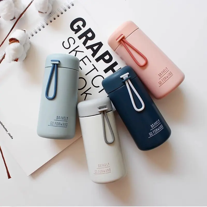 TUMBLER TERMOS MINI BRAVELY GO FORWARD VACUUM CUP INSULATED MUG HOT & COOL 270 ML STAINLESS STEEL 304 / COFFEE TUMBLER / TERMOS TAHAN PANAS & DINGIN COCOK BUAT BEKEL ES KOPI ES TEH BUAT KANTORAN KERJAAN