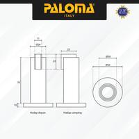 Gambar PALOMA DSP 708 Door Stopper Magnet Penahan Pintu Magnetic Door Stop Stoper Dinding Tembok Wall Pengganjal Ganjalan Pintu Rumah Zamak Satin Silver dari PALOMA Official Kota Administrasi Jakarta Timur 4 Tokopedia