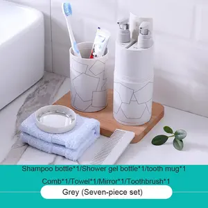 8 in 1 set Travel Toiletries Kit Portable Praktis - Perlengkapan Kamar Mandi Portabel Termurah Lengkap (8 in 1)