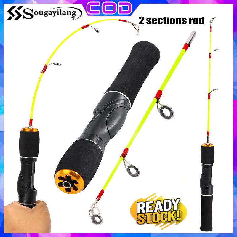  Cần Câu Cá Băng Mùa Đông Sougayilang 48cm   18,9in Cần Câu 2 Phần Cần Câu Cá Băng Quay Cầm Tay Thích Hợp Để Câu Cá Ngoài Trời 