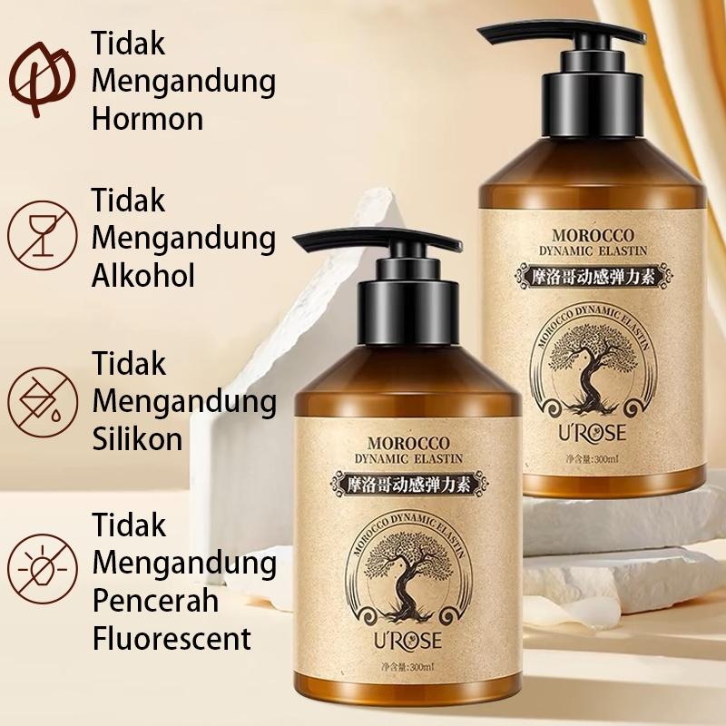 Rambut Keriting Elastin300ml cury hair cream Melembabkan Tidak lengket Kurangi rambut kusut 7