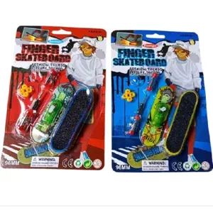 Mainan Fingerboard Mini Skateboard Set Mini Bisa Menyala + Tools & Roda Set