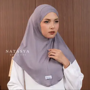 NATASYA - Hijab Bergo Instan Anaya Malay Kaos Rayon Airy Spandex Size M