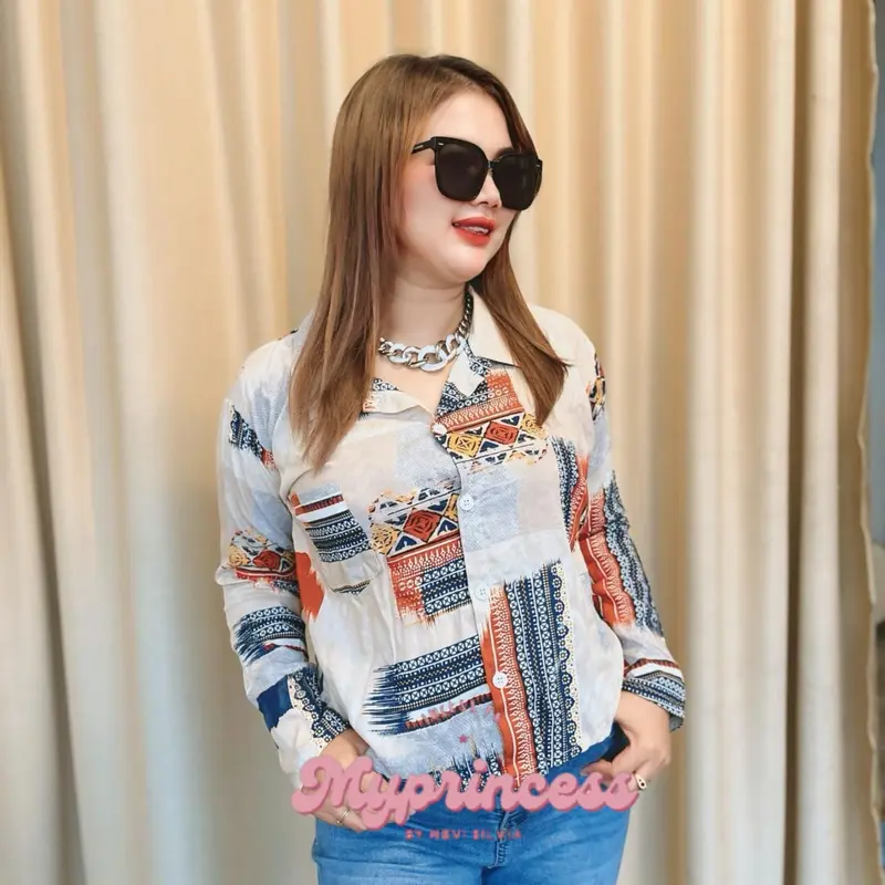 MYP AMOORA BASIC SHIRT| Kemeja Wanita Rayon Twill | Kameja Kerja Non Formal Casual 5