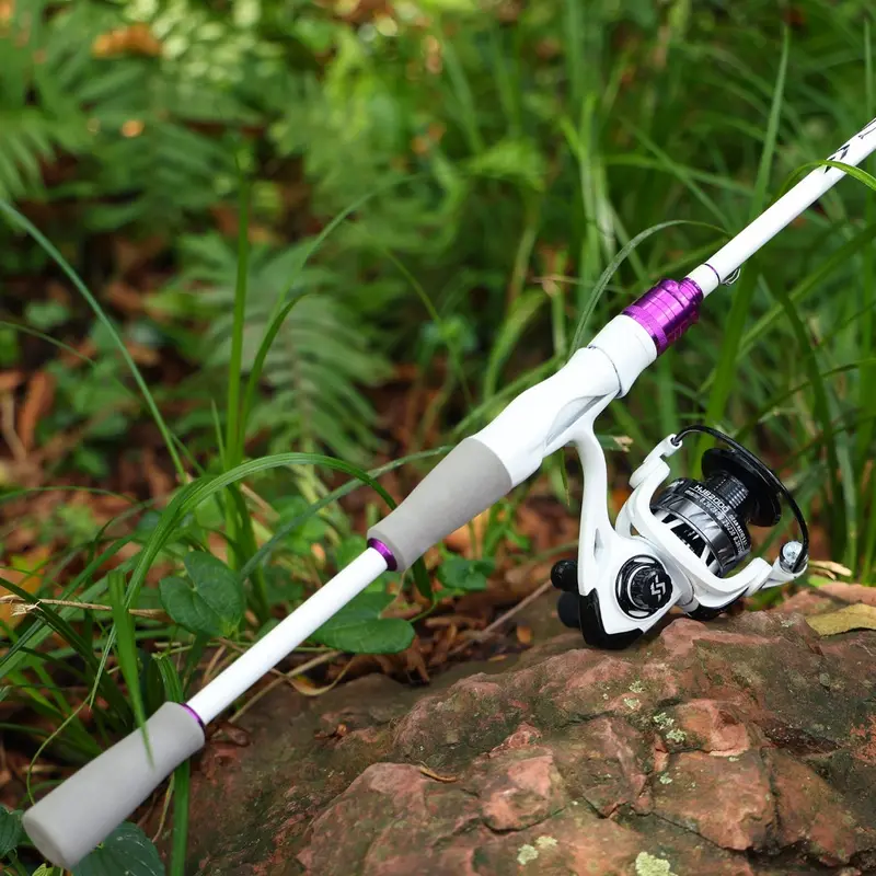 Sougayilang 1.8m Carbon Fishing Rod Spinning Reel Fishing Set with 5.2:1 Gear Ratio Stainless Steel Fishing Tackle 7