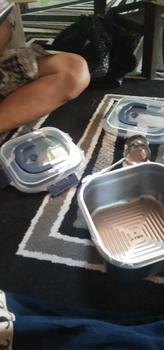 Product Review of “COD”(Lunch box)3pcs-nampan sus Kedap Udara, Tahan Suhu Tinggi, Cocok untuk Kulkas dan Aktivitas Luar Ruangan/ES Kotak Makanan Stainless Steel Food Grade Dengan Penutup Kedap Kotak Penyimpanan Makanan Stainless Steel Tebal dengan Tutup/live from i**a 1