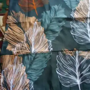 Taplak Kulkas Kain Katun Motif Modern dengan 3 Saku Sisi