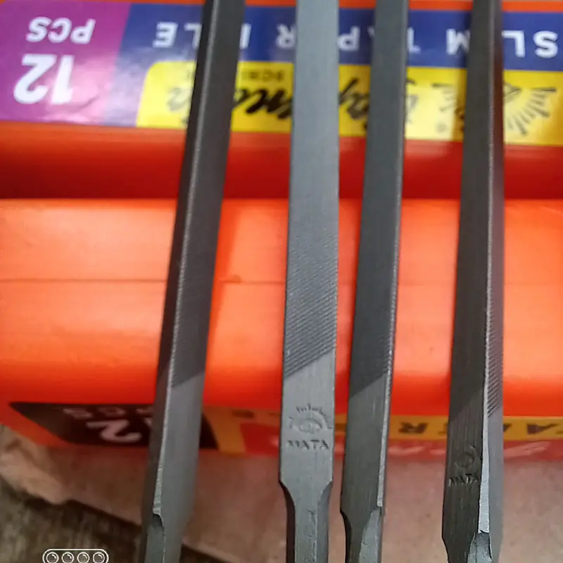 kikir gergaji kayu segitiga cap mata 4 3 5" Asli super slim / kikir segitiga 3 4 5" cap mata Asli 2