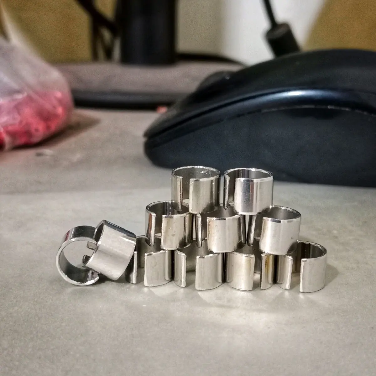 ring merpati klip sintetis 5 biji