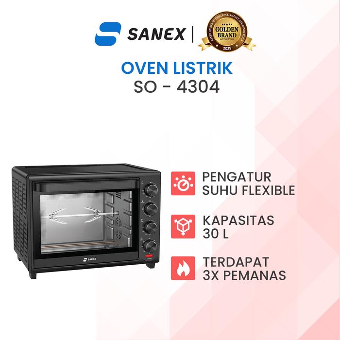 Gambar SANEX Oven Royal Mastery Series 30 Liter SO-4304 dari SANEX ID Kab. Tangerang Tokopedia