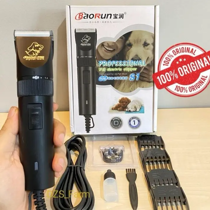 BAORUN S1 100% Ori + Bonus Mata Pisau Cadangan || Alat Cukur Bulu Binatang Seperti Domba,Anjing,Kucing dll