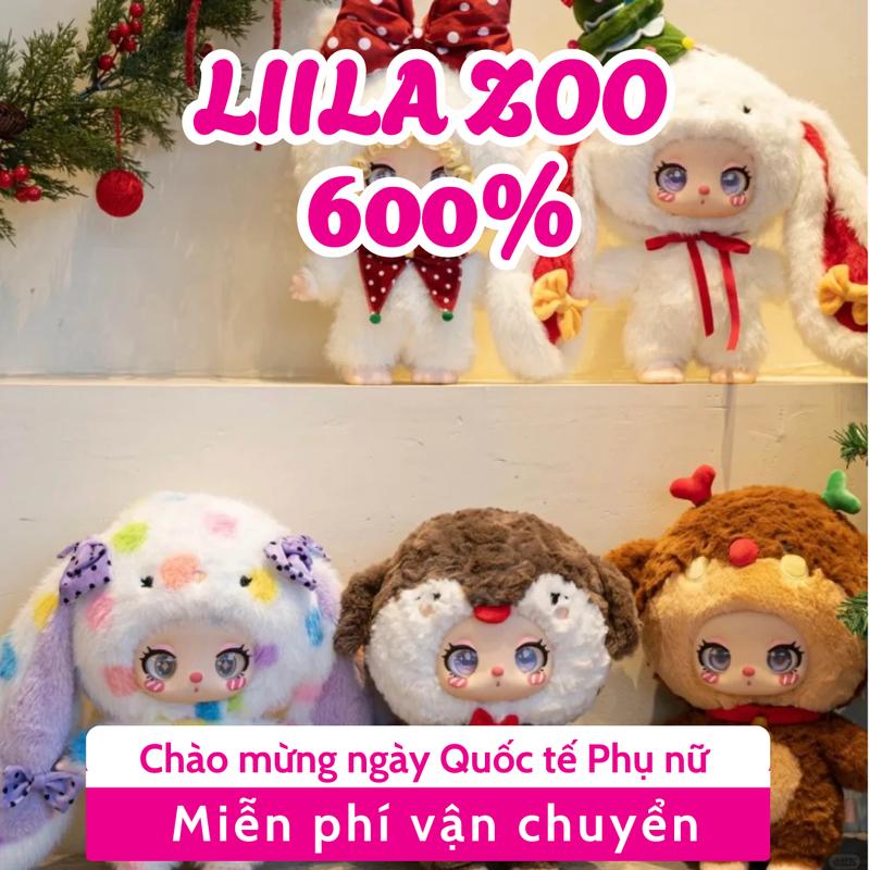 [CHÍNH HÃNG] Hộp mù Chủ Đề Liila's zoo 600%, Mô hình Anime Liila dễ thương, Blindbox Toy