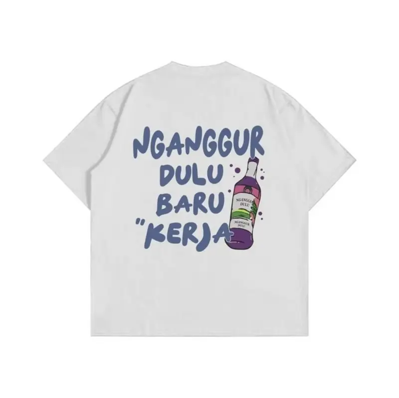 T-shirt Nganggur dulu Tee / Unisex / Cotton / Lembut Nyaman Soft Surfing 3