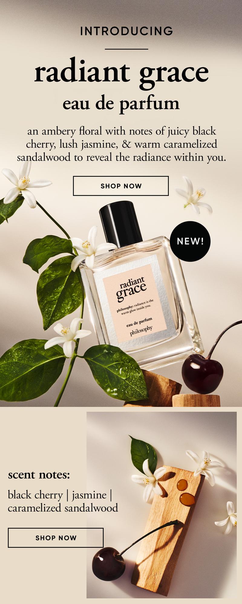 Product Introduction of philosophy radiant grace eau de parfum 10ml | 60ml | 120ml (with black cherry, jasmine & caramelised sandalwood) | ambery floral perfume for women 4