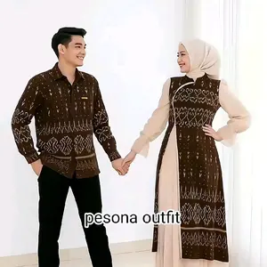 Pesona Baju Tenun Couple Hana New Terbaru Cocok Buat Kodangan Dan Lebaran Pesona Outfit