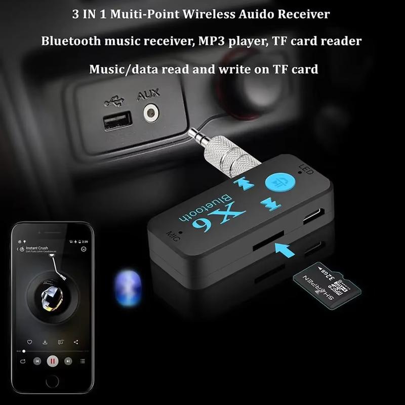 Product Introduction of X6 Bluetooth Receiver Wireless Audio Music X6 / Bluetooth Receiver X6 3
