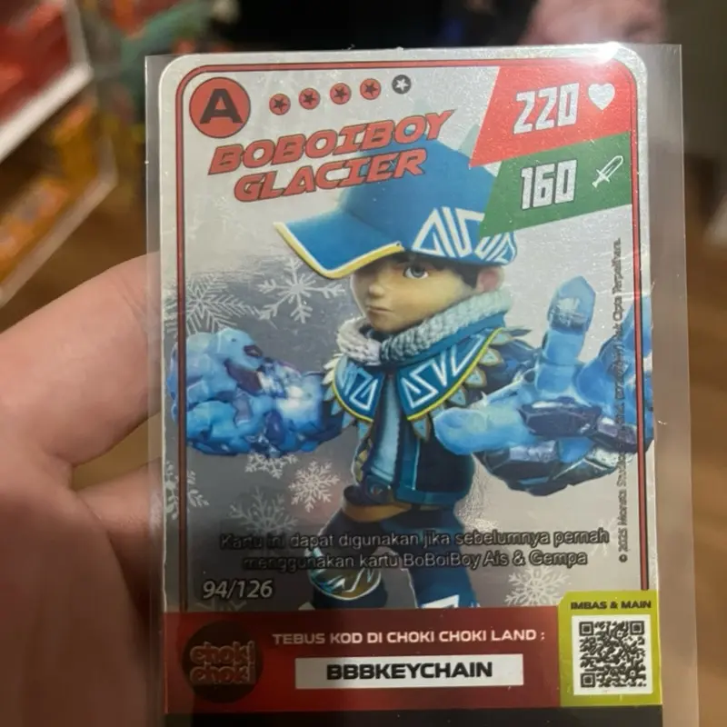 Kartu Boboiboy Choki-Choki Monsta Galaxy Card Hologram AR SATUAN Baru dan Aman untuk Koleksi Kartu Boboiboy Choki-Choki Monsta Galaxy Card Hologram AR SATUAN Baru dan Aman untuk Koleksi