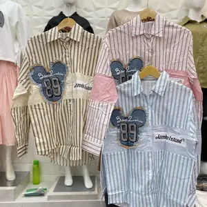 Kemeja salur katun premium