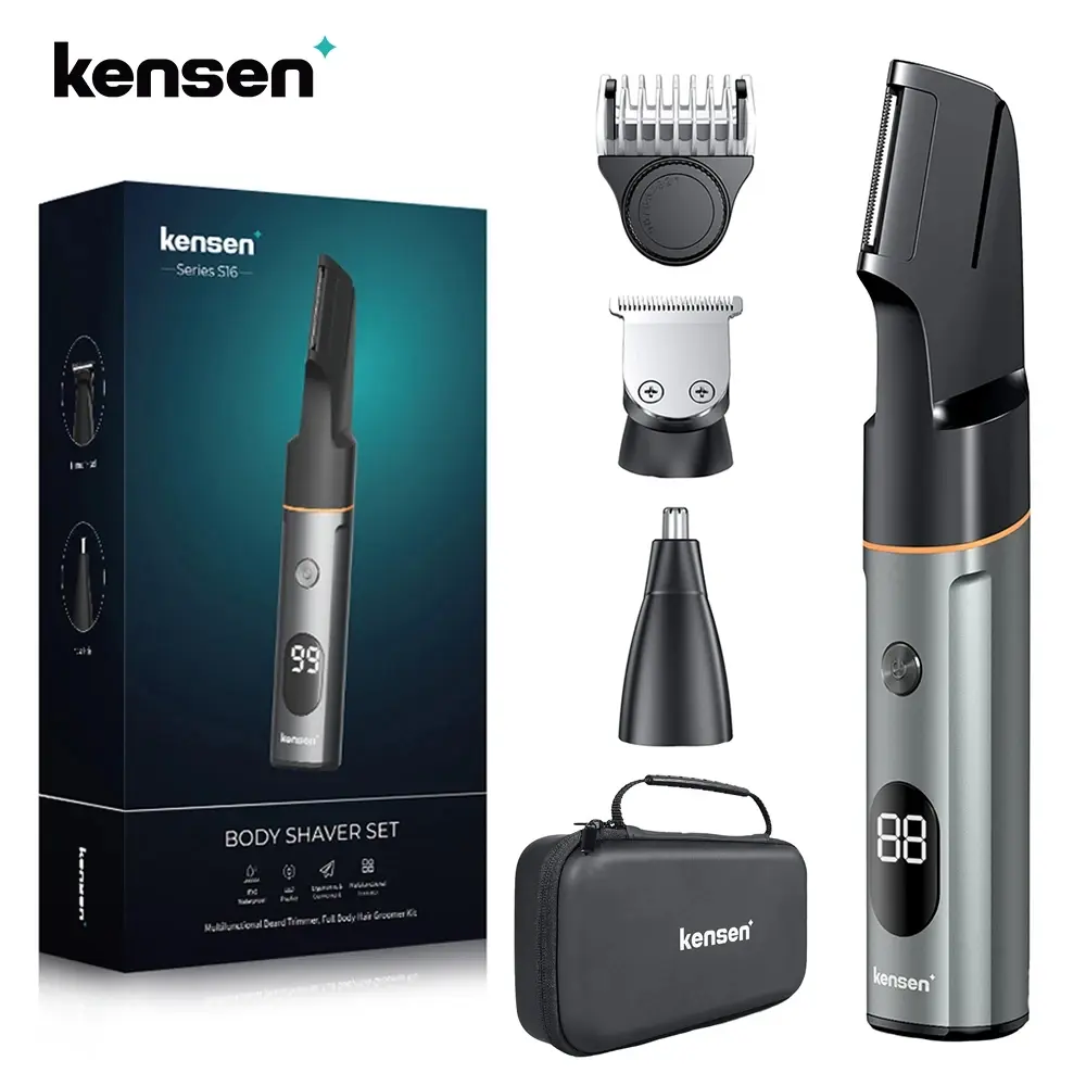 KENSEN Body Hair Trimmer Electric Groin Trimmer Private Part Shaver Hair Removal Hair Cutting Tool Multi-Directional Shaving In Sensitive Areas-S16 Complete Grooming Comfort